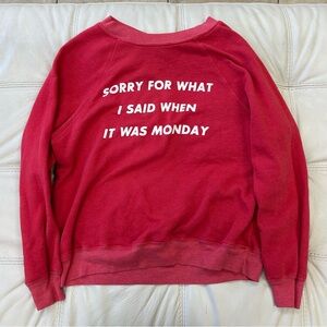 Wildfox Vibrant Red Sweatshirt